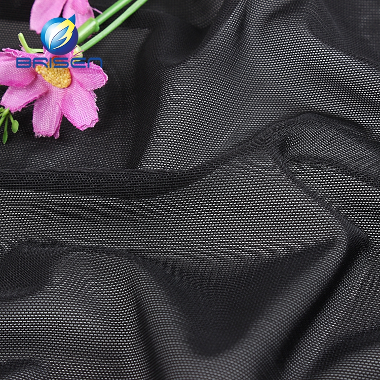 黑色超弹性纹理弹力尼龙网布批发 - buy wholesale nylon mesh