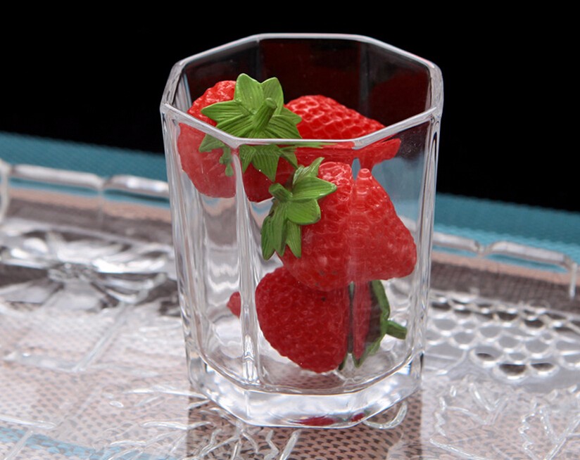 octagon shaped glass tea &juice cup