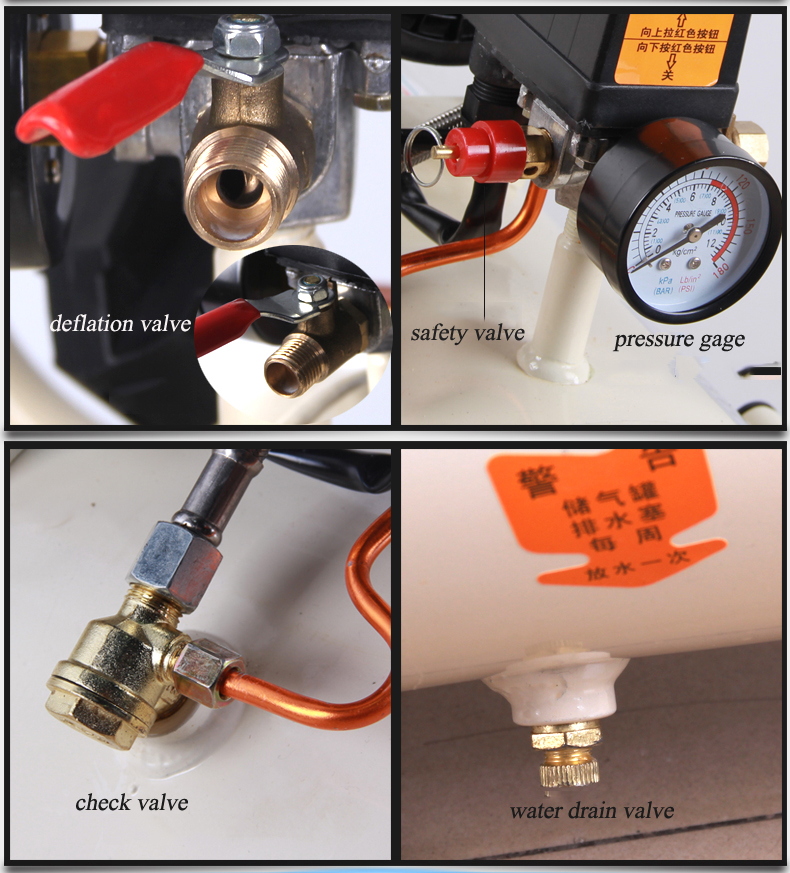 Compresor de aire para máquina de eliminación de burbujas de aire, 550W, 1380r/Min, 8L, reacondicionamiento LCD
