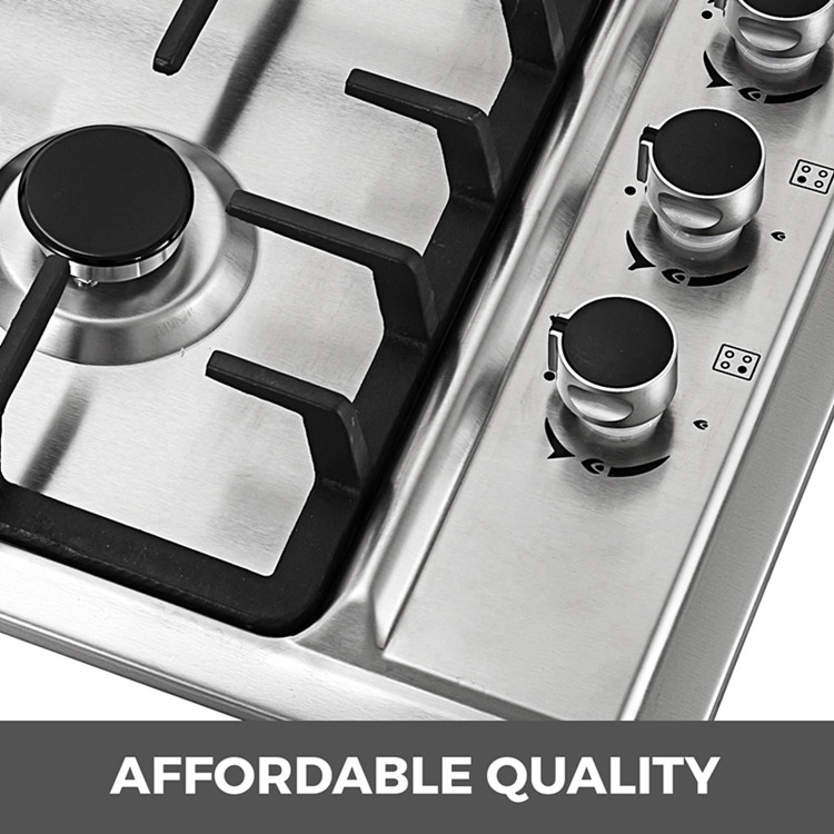 Stainless Steel 4 Burner build in Gas Stove Cooktop