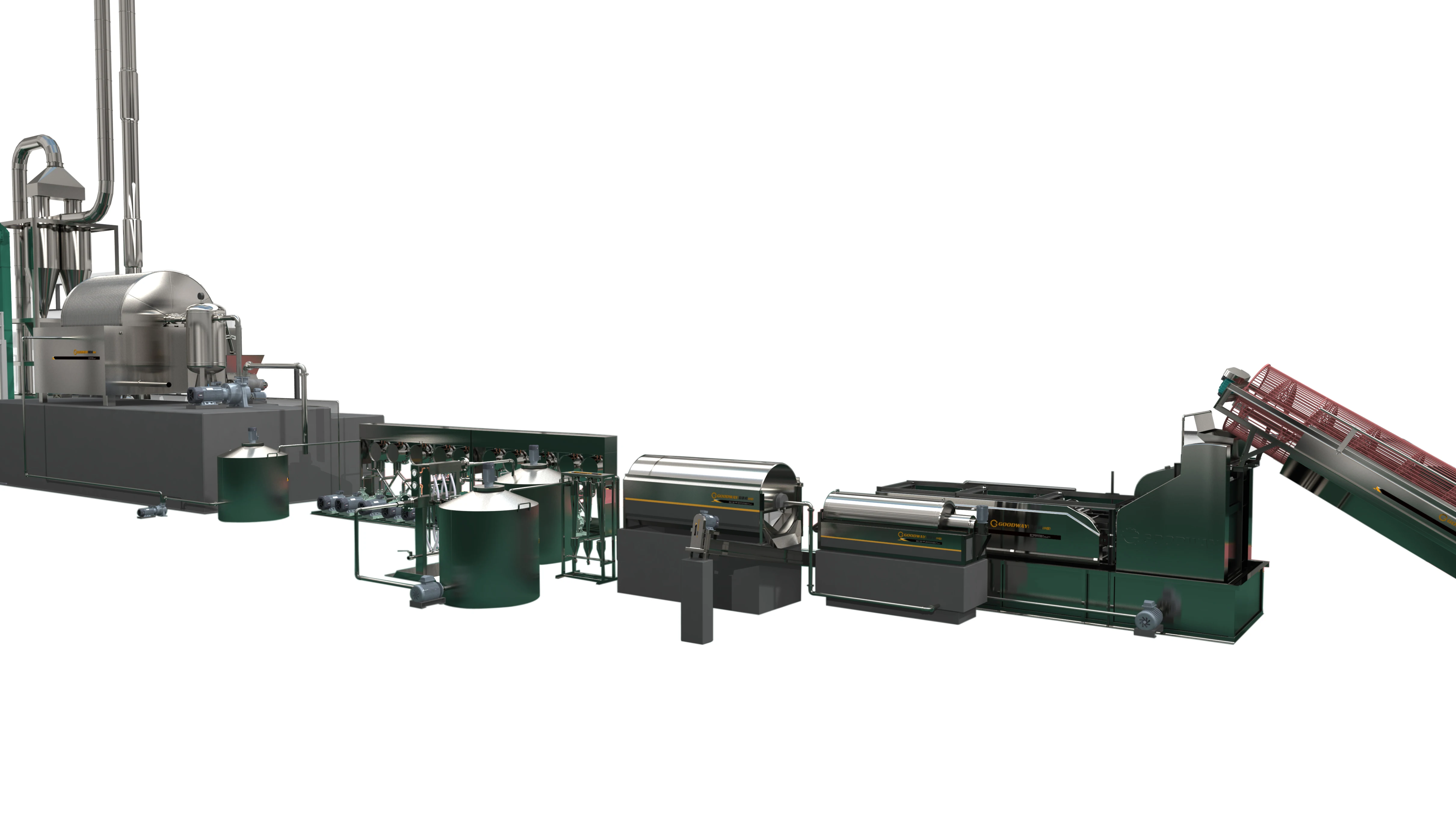 Línea de producción a pequeña escala Máquina de planta de procesamiento de almidón de yuca
