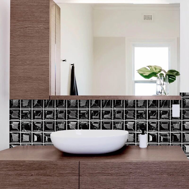 Marble Plaid Gridding Decorative wall sticker for home decor