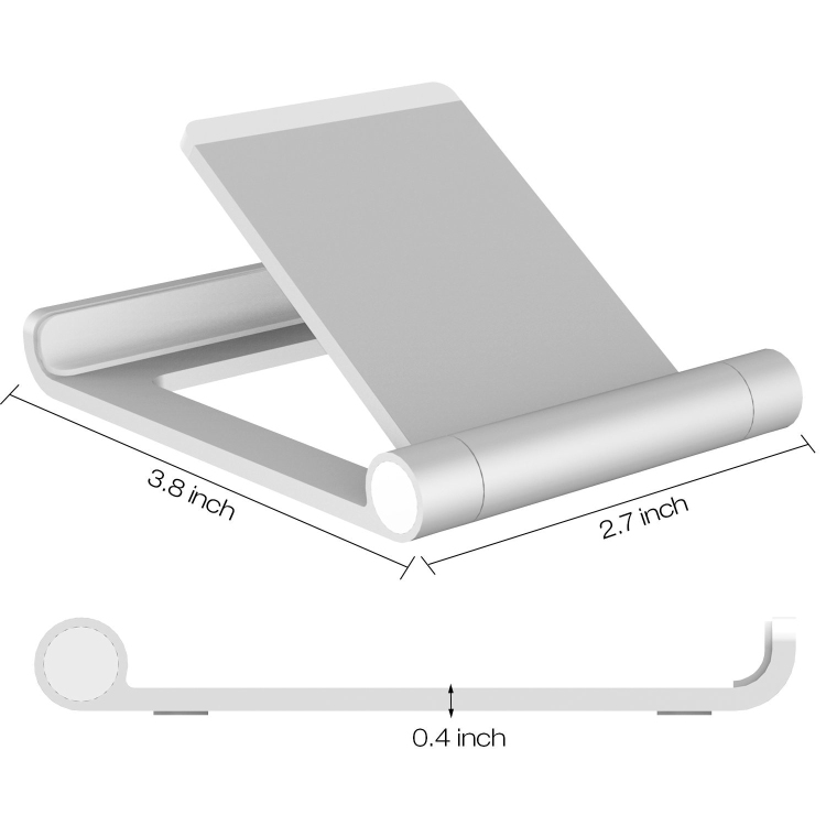 Universal cell phone stand portable aluminum tablet holder