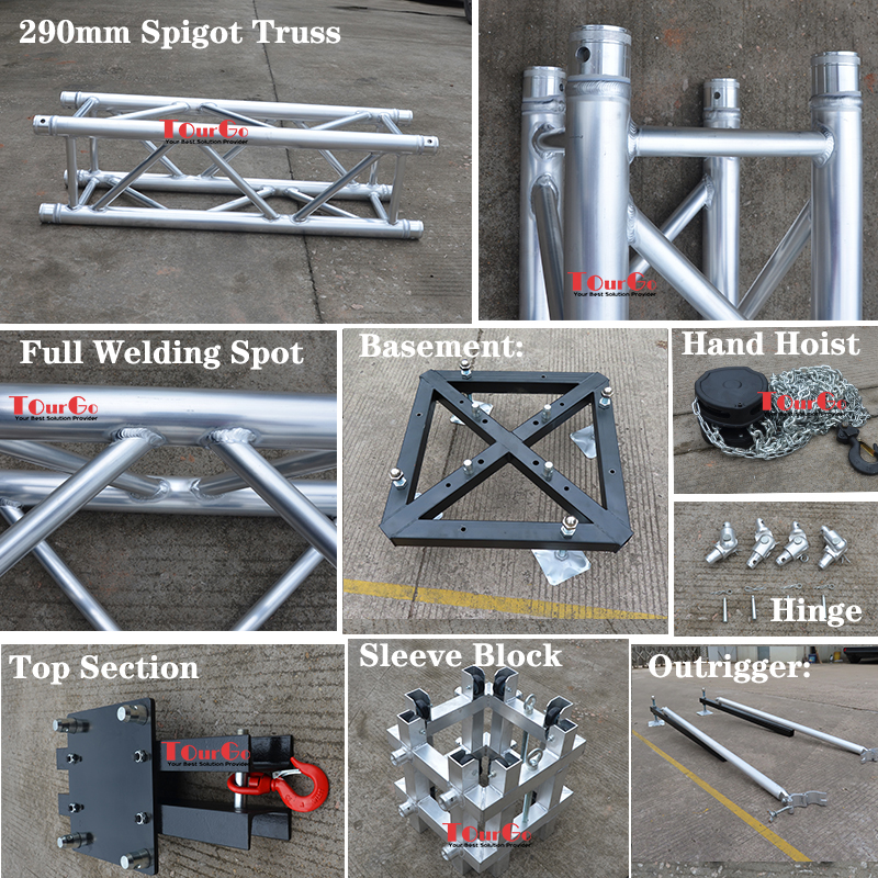 20'W x 20'H LED Screen Display Truss Support System with Hoists