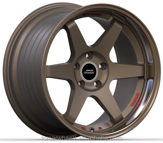 日本車モノブロックブロンズレイ5*114.35*119.7アルミホイール