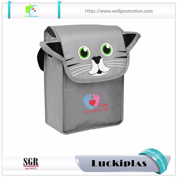 Prezzo di fabbrica all'ingrosso modello personalizzato modello simpatico cartone animato piccola borsa termica pranzo per bambini isolata