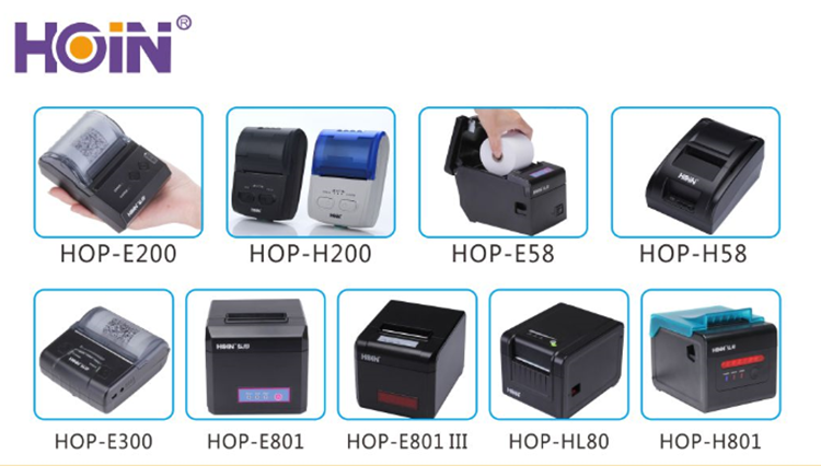80mm Panel Kiosk Thermal printer HOP-EM80A support Win Android IOS Linux iphone Printer long life