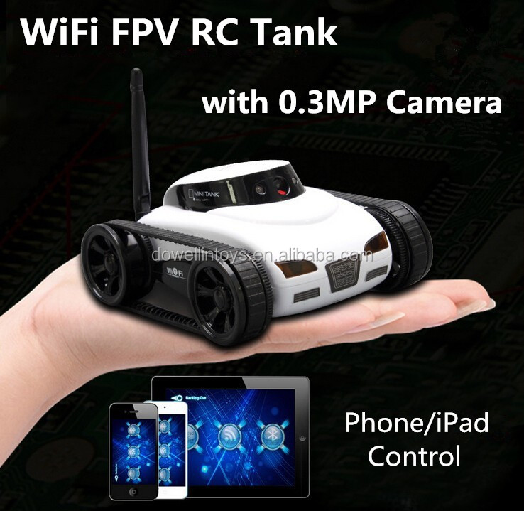 ミニ I-Spy 4CH RCタンク WiFiカメラリモコンカー Android/iOS対応