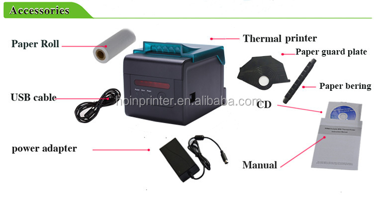 Hoin HOP-H801 80mm POS Thermal Printer 80mm With USB+Lan+Wifi