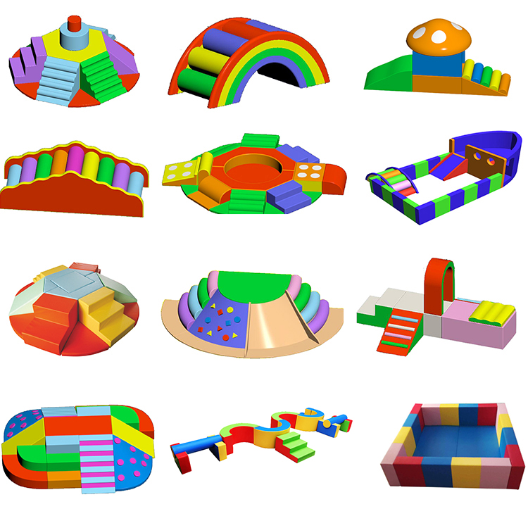 低价孩子软海绵填充城堡积木玩具sofy玩套室内游乐场