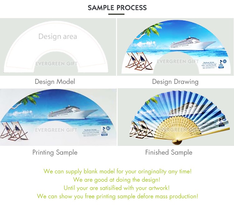 I AM YOUR FANS 2022 Custom Kpop Printed Logo Personalized Bamboo Paper Folding Hand Fans Bag Gift Business Folk Wedding OEM Art
