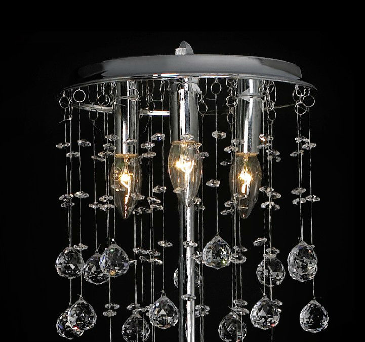 Modern Crystal bedroom standing Floor light