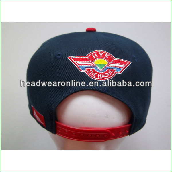 printed brim snapback cap and hat with 3d embroidery LOGO