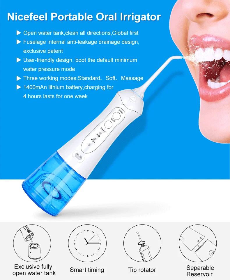 Nicefeel-irrigador dental por chorro de agua, el más vendido, 2021