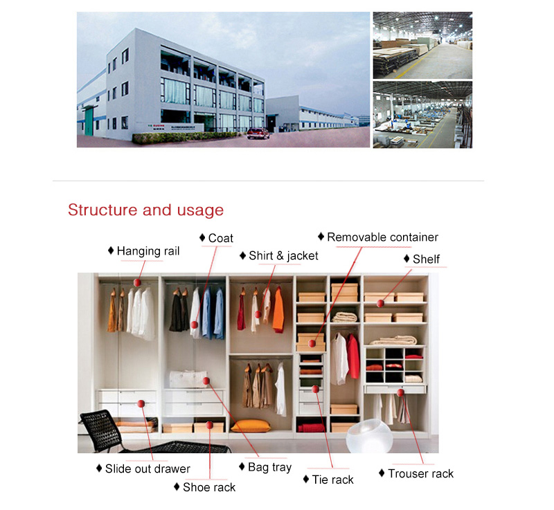 L shape sliding door wardrobe cabinet closet