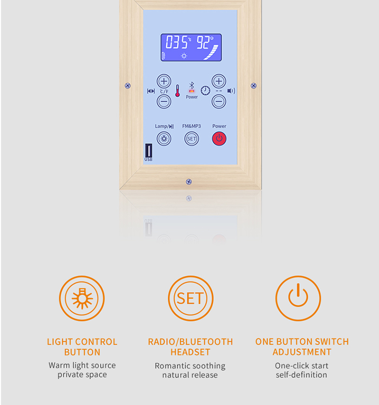 2019 new style red cedar traditional steam sauna room