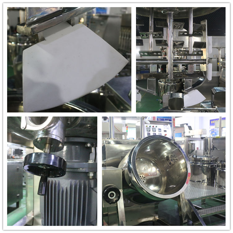 APVO small Lab vacuum homogenizer machine high viscosity cream vacuum emulsifying mixer tank