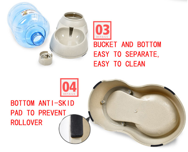 Automatic pet feeder and cat water dispenser pet water feeder