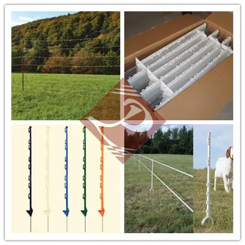 electric fence posts plastic/plastic step in posts for farm fence