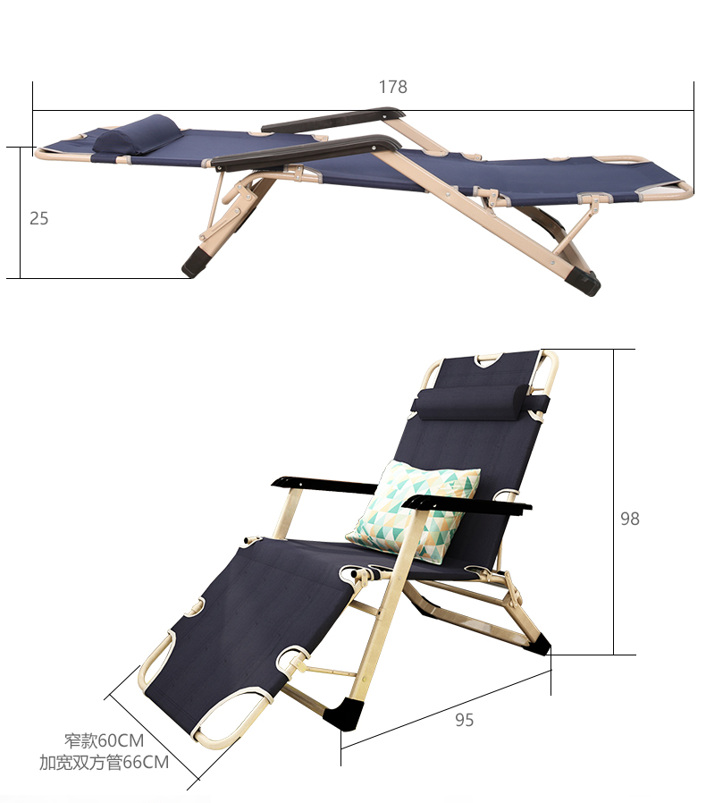 Outdoor folding sun lounge chairs portable beach chaise lounge chair folding recliner chair