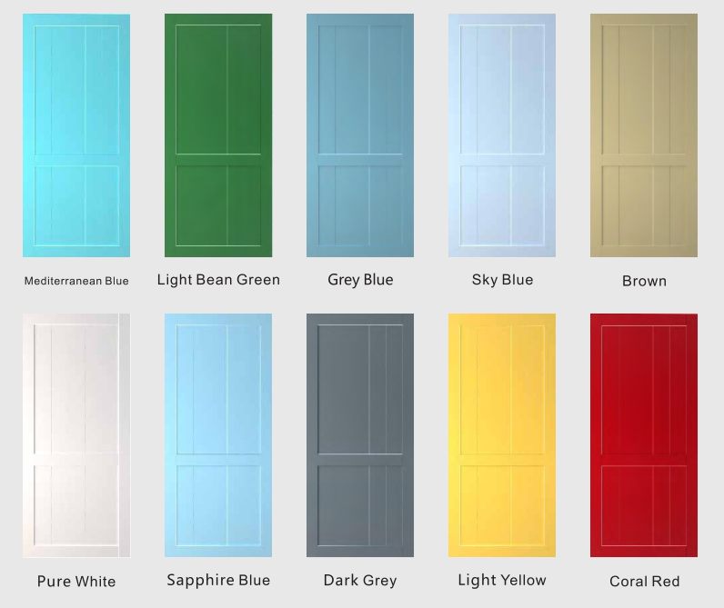 Modern Style Unfinished 15 lite Glazed Interior Wood Barn Door Slab With Sliding Hardware