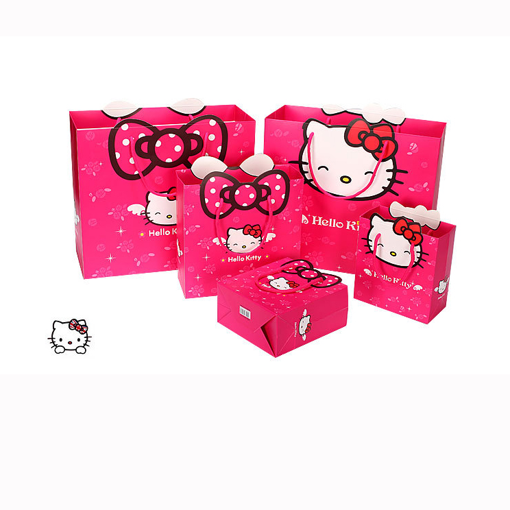 China Made Cute Cartoon Baby Birthday Gift Package Bag Wedding Candy Paper Tote Bag