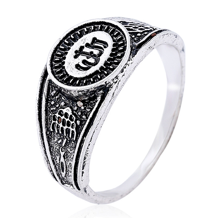ALTUMA GRADE DE CLIA ALTA CASAMENTO DE PRATA ALAH ALAGEM MUMIRMION ISLÂMICO RINGS 