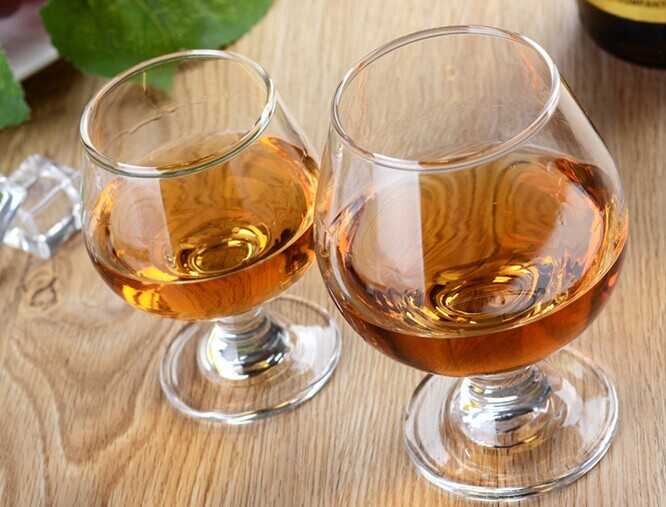 Martell brandy glass,win glass stemware,cheap glass goblet.