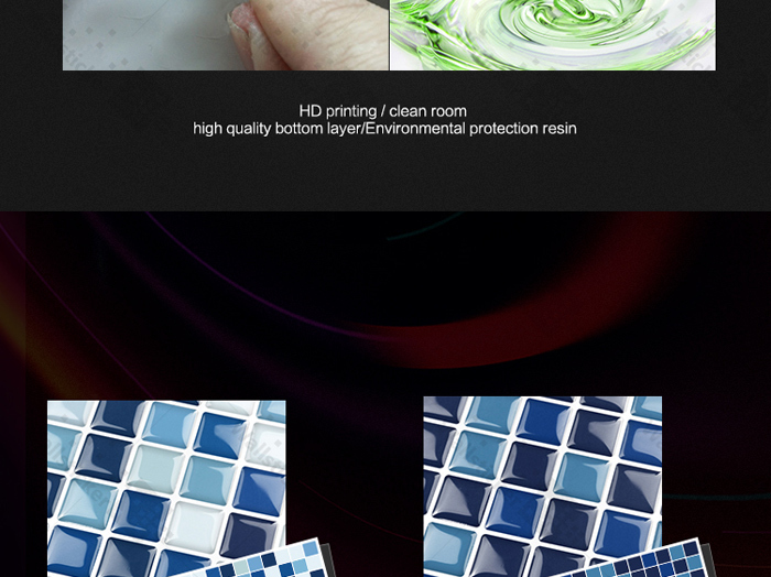 3D smart sticker self adhesive wall paper for wall decoration