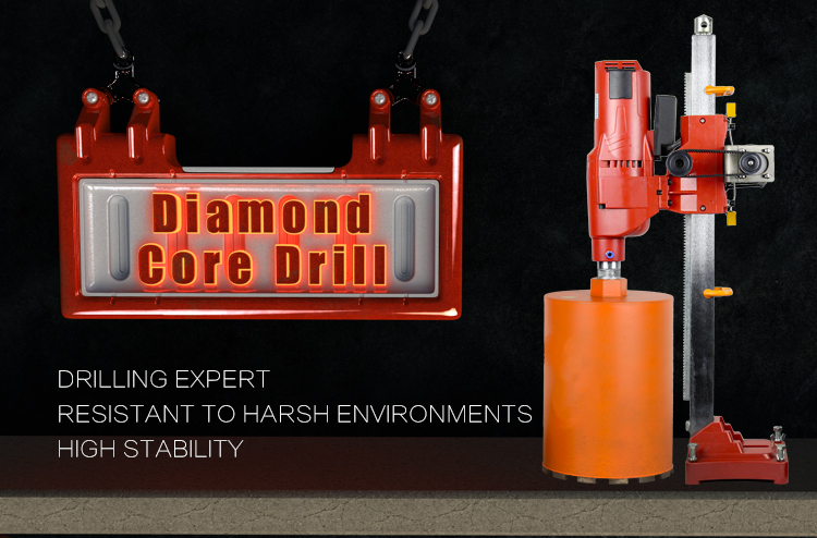 4550W Stationary Diamond Core Drill Machine with 255mm Bits