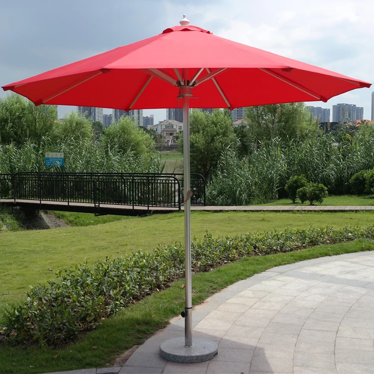 3*3M Advertising Outdoor Square Leisure Middle Post Umbrella Coffee Shop, Cafe, Restaurant Garden Umbrella