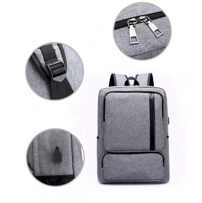 Zaino per borsa per laptop da scuola durevole e personalizzato alla moda con porta di ricarica USB