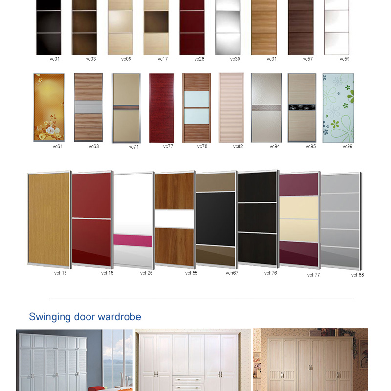 L shape sliding door wardrobe cabinet closet