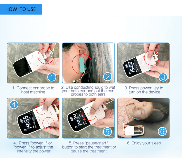 LASTEK Health Equipment Portable CES Insomnia Migraine Problem Solving Sleep Aid Device Anxiety Device Depression Therapy