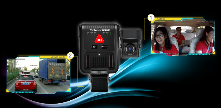 Easy mini Dashcam blackbox taxi MDVR 4G GPS WIFI 1080P all-in-one dual lens vehicle camera