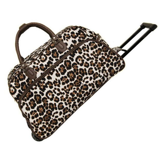 Multi color All Seasons Custom Full Printing 21 pollici 22' Women Carry On Rolling Duffel trolley Bag