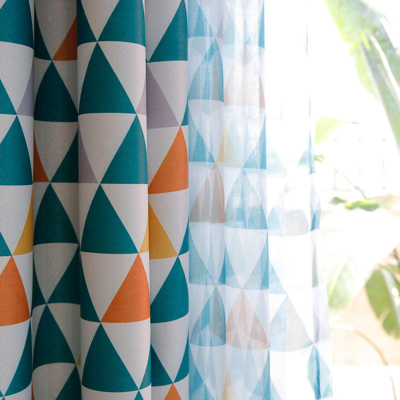 现成的客厅 3d 数码印花窗帘,muestra 免费制作窗帘客厅 rideaux 沙龙