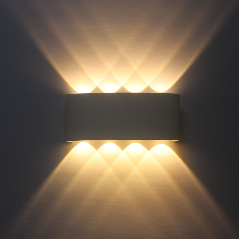 Lámpara de pared LED moderna de 360 ​​​​grados Lámpara de pared Arriba y abajo Iluminación exterior e interior