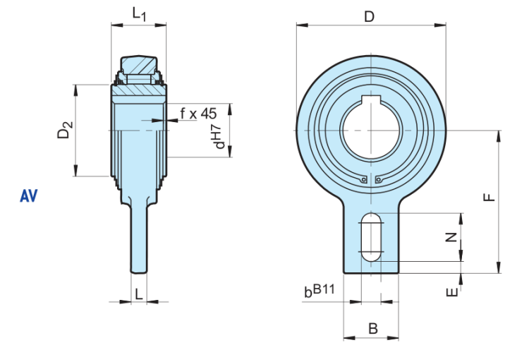 GV40 AV40 Roller Type Freewheel One Way Backstop Bearing