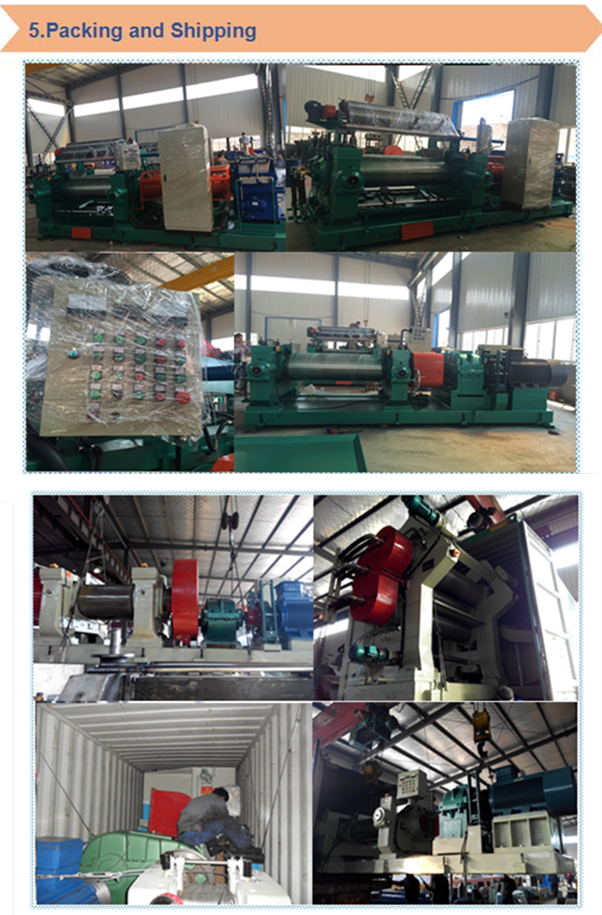 Hardened Gear Reducer Two Roll Rubber Mixing Mill