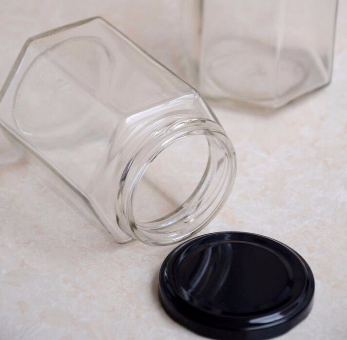 8oz/10oz screw top lid glass honey jar glass jam jar with good seal