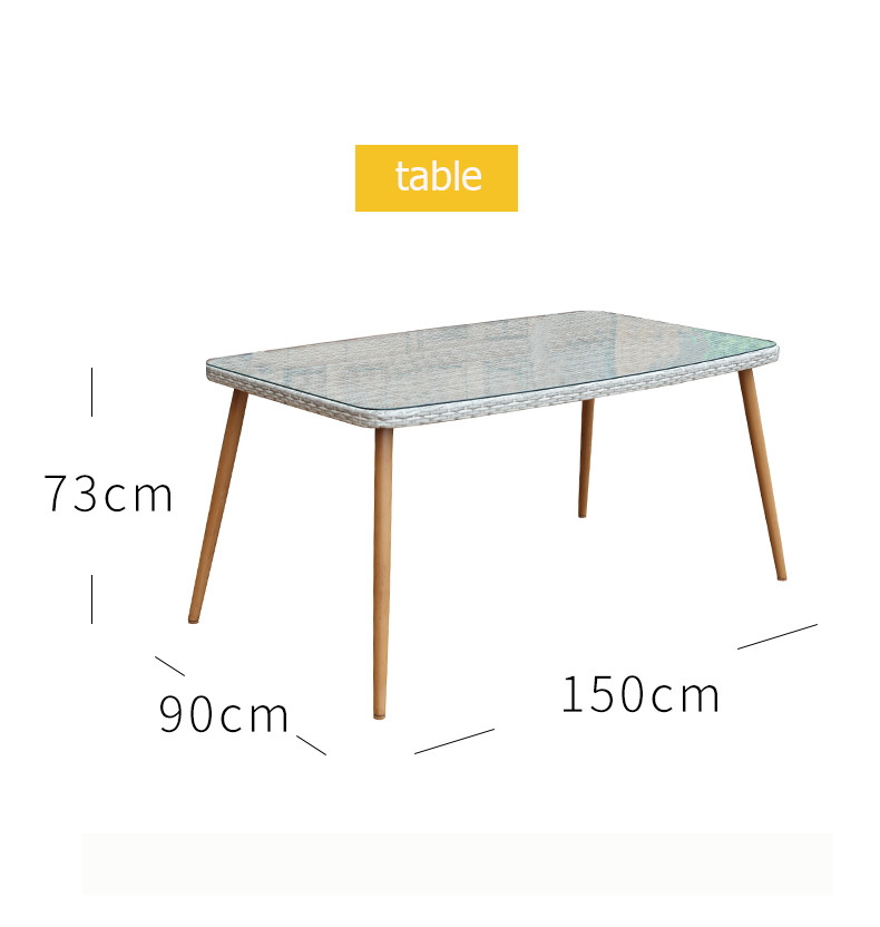 High quality garden outdoor patio furniture wicker patio chair set balcony pool patio sofa set table chair coffee salon bar