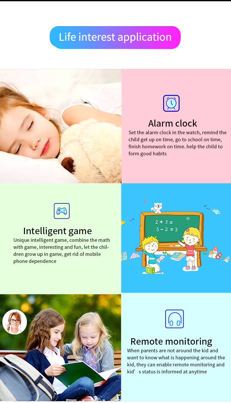Q12/Q50/Q90/Q100 top sale sim card reloj intelligence baby wristwatches smart touch screen hours