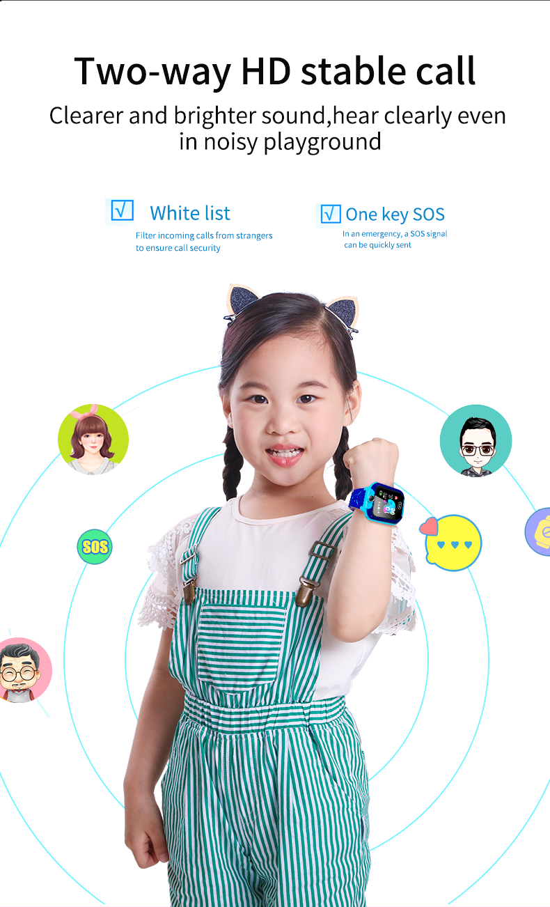 Q12/Q50/Q90/Q100 top sale sim card reloj intelligence baby wristwatches smart touch screen hours