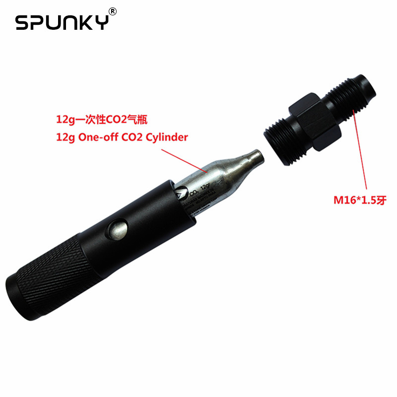 Adaptateur de remplissage de cartouche de CO2 en laiton, compatible