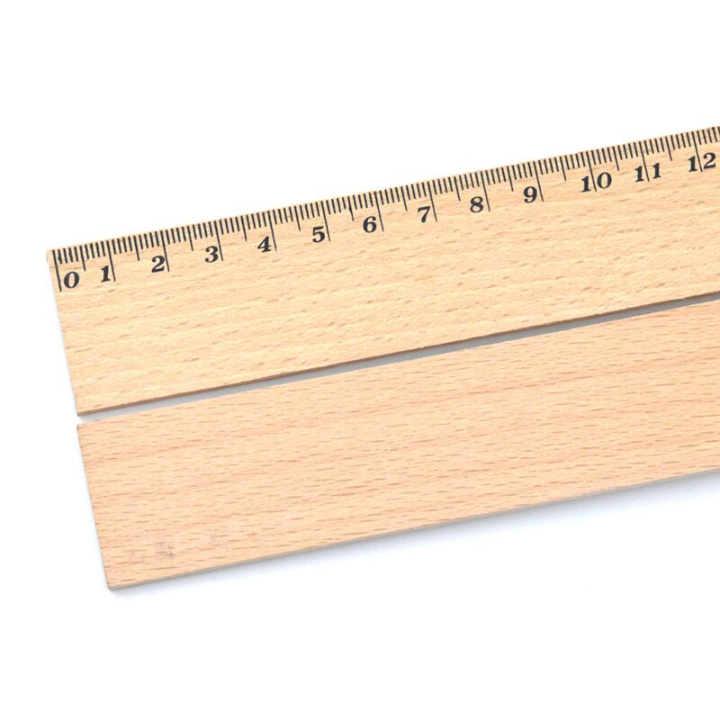 OEM Arts & Crafts Natural Color Beech Wood 30cm Wooden Ruler