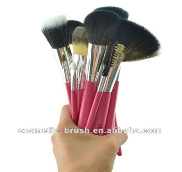 Factory Direct 22pcs Rose Red High Quality Professional Make up Brush Set