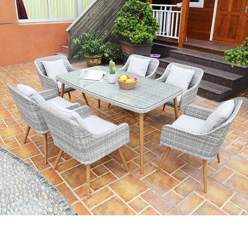 High quality garden outdoor patio furniture wicker patio chair set balcony pool patio sofa set table chair coffee salon bar