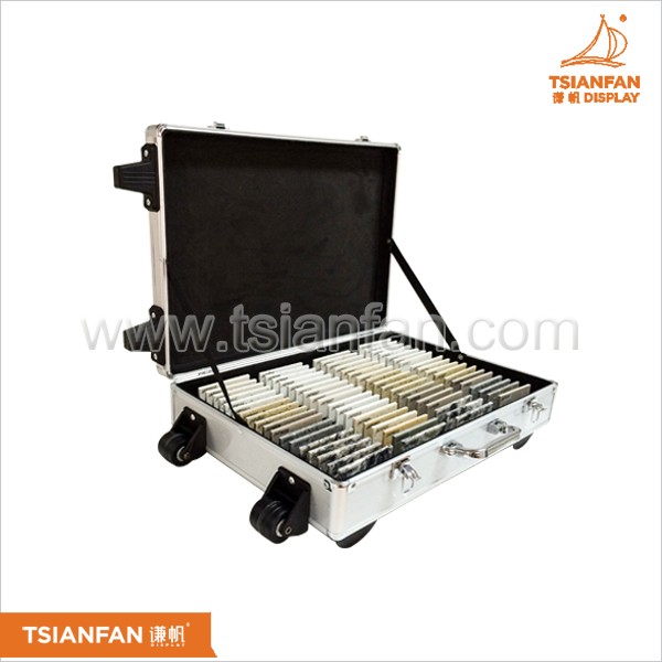 Showroom Customized Sliding Ceramic Tile and Porcelain Tile Display Rack for Stock