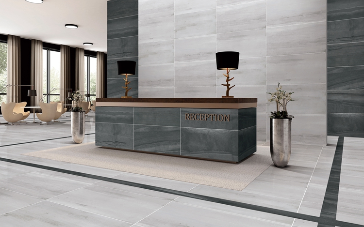 Decorative Non Slip Rough Ceramic Bathroom Tiles Walls and Floors with Size 600x1200